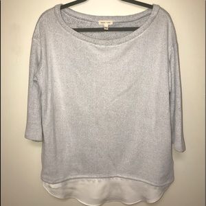 Super comfy gray sweater top!